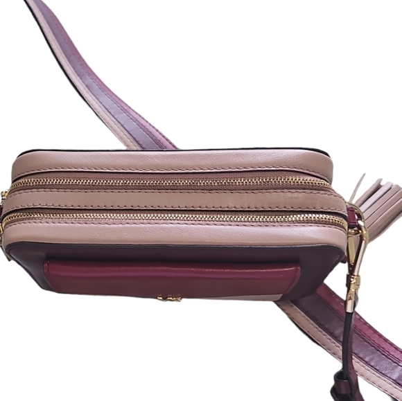 MICHAEL KORS SMALL TRI-COLOR LEATHER CAMERA BAG - Picture 9 of 15